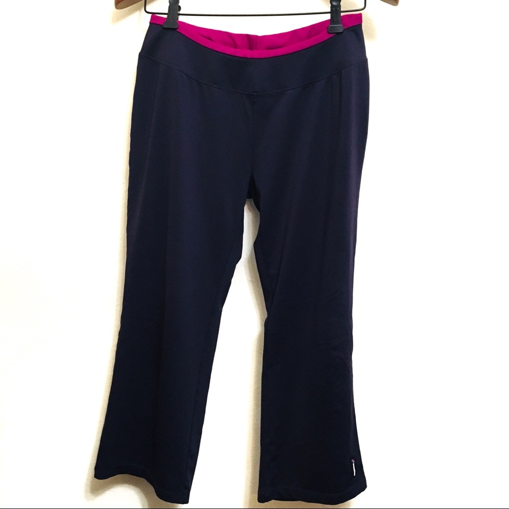 New Balance Cropped Yoga Workout Pants Dark Purple